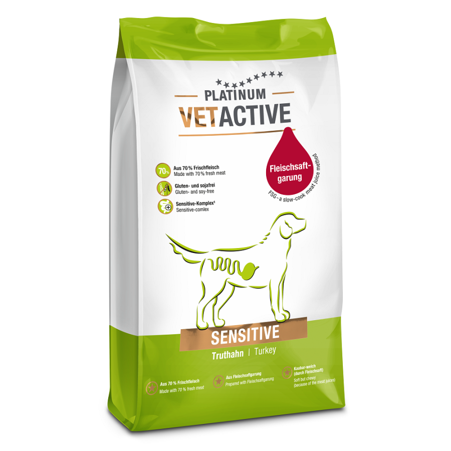 PLATINUM VETACTIVE SENSITIVE ΚΛΙΝΙΚΗ ΜΑΓΕΙΡΕΥΤΗ ΞΗΡΑ ΤΡΟΦΗ ΣΚΥΛΟΥ ΜΕ ΦΡΕΣΚΟ ΚΡΕΑΣ ΓΑΛΟΠΟΥΛΑΣ ΓΙΑ ΠΕΠΤΙΚΕΣ ΔΙΑΤΑΡΑΧΕΣ ΔΙΑΡΡΟΙΑ ΕΥΑΙΣΘΗΤΟ ΣΤΟΜΑΧΙ